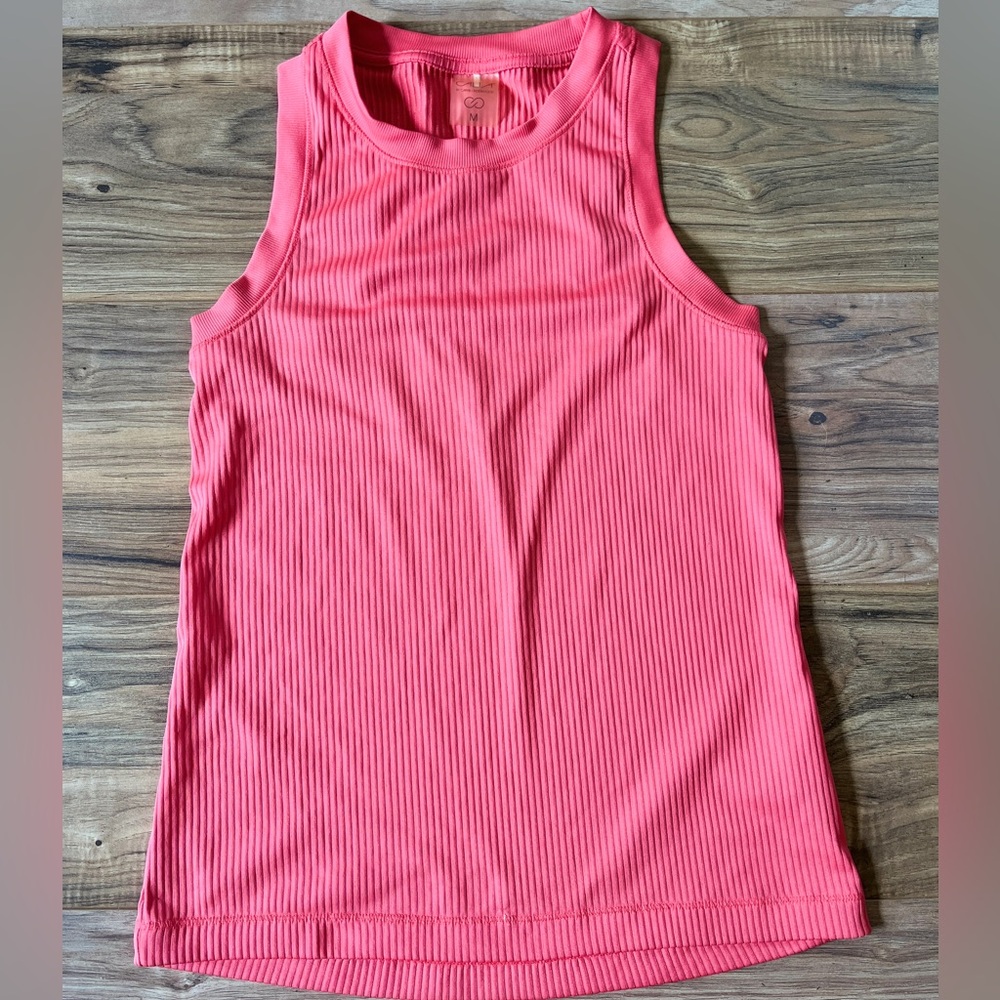 Calia Ribbed Sleeveless Top M